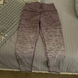 Maroon, gradient aerie leggings sz L